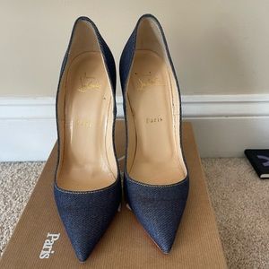 Christian Louboutin So Kate in Denim sz 38.5